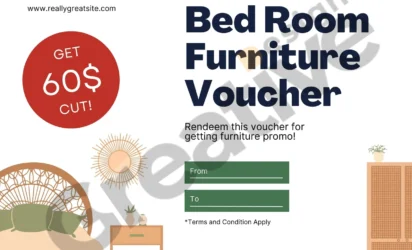 Bed room furniture voucher