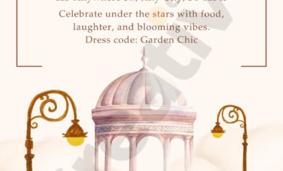Garden party invitation
