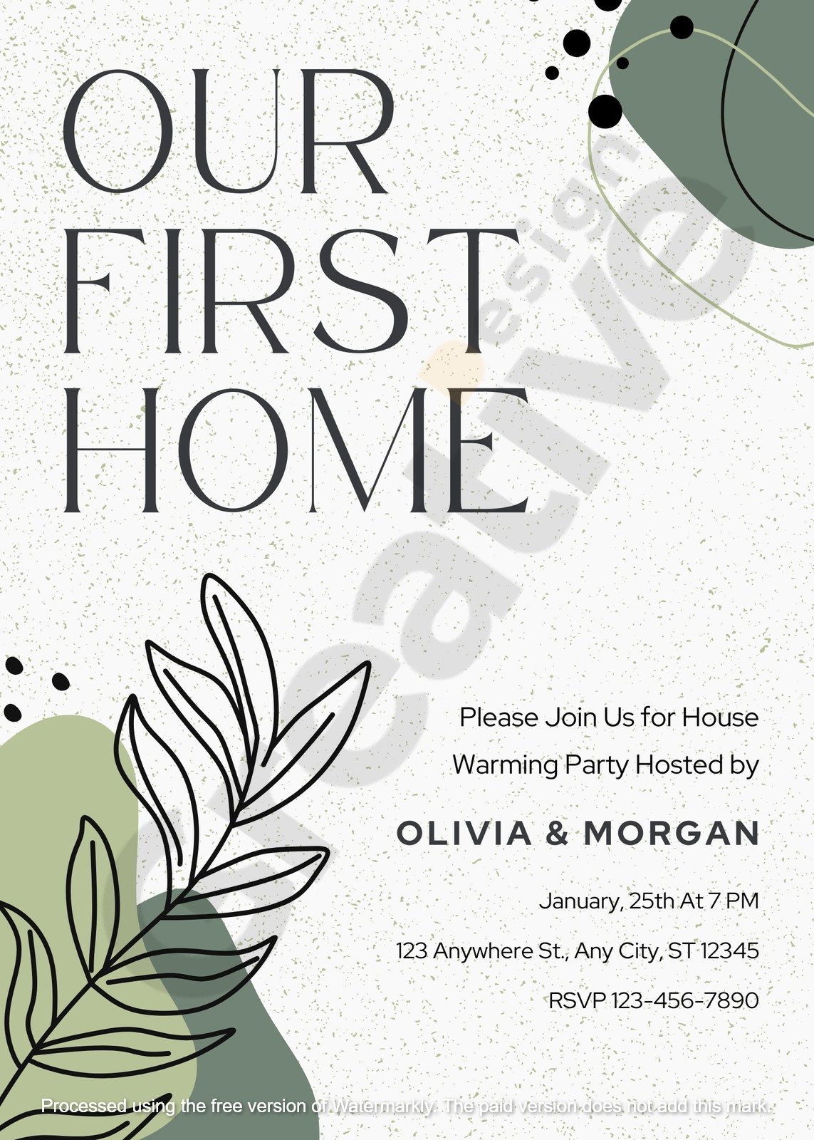 Invitation green and black illustrated house warming party housewarming the ultimate guide to hosting a memorable event