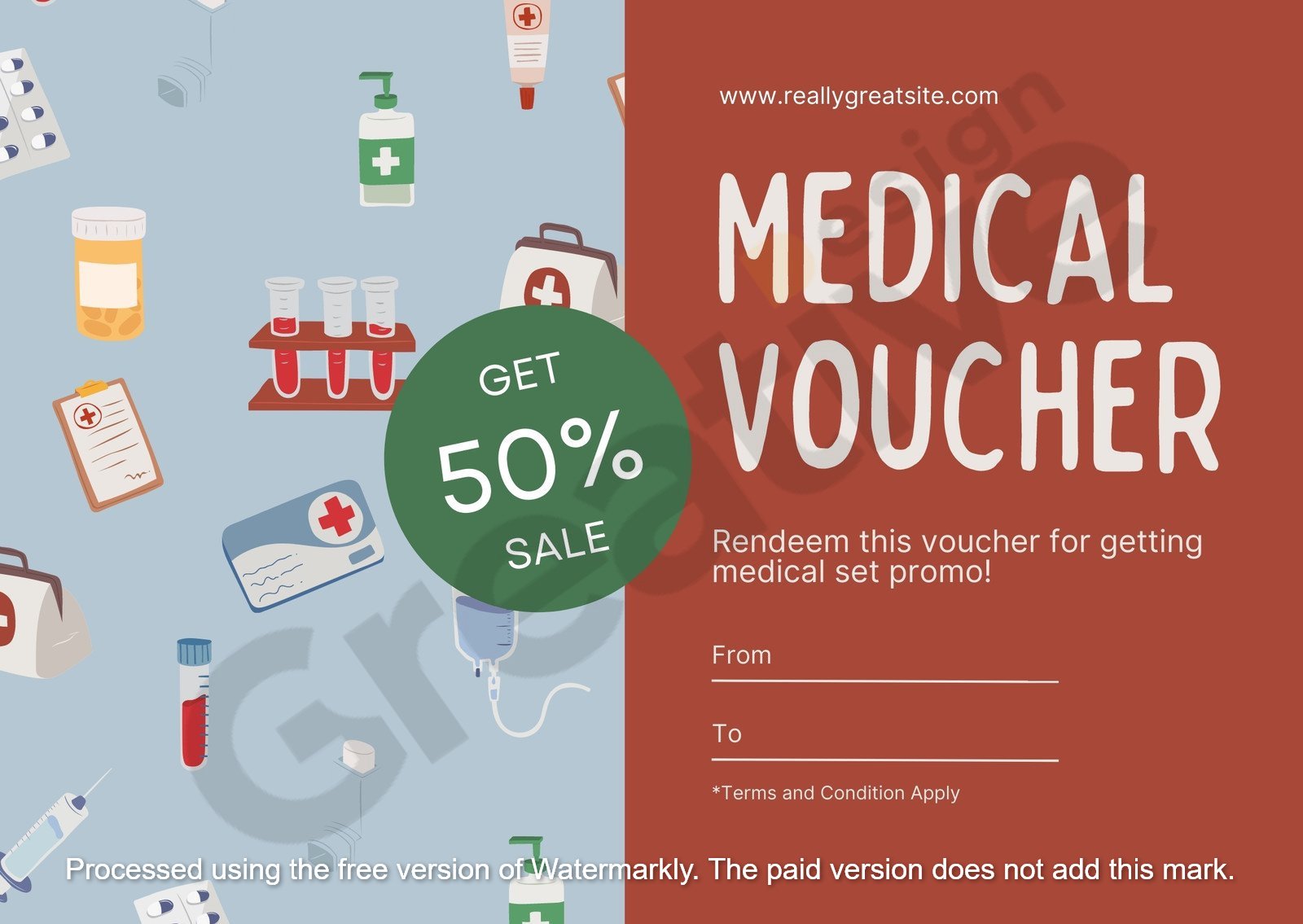 Medical discount gift card