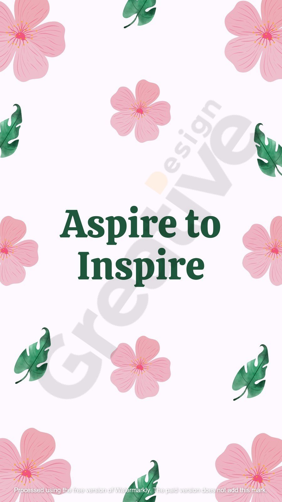 Wallpaper pink flower positive quotes phone aesthetic & motivational designs