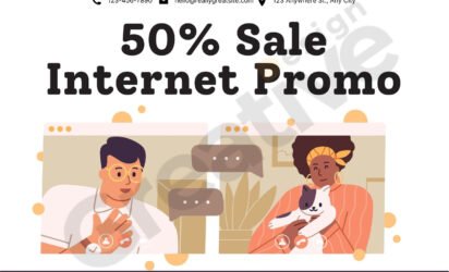 Simple internet discount gift certificate template