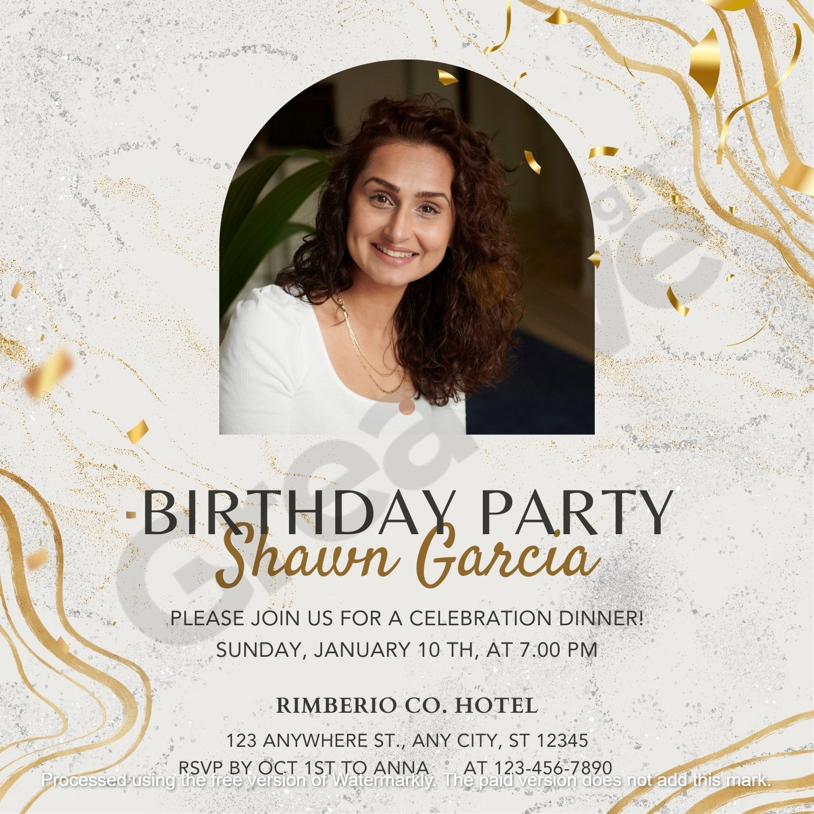 Invitation black and gold classy 40th happy birthday party create an elegant celebration