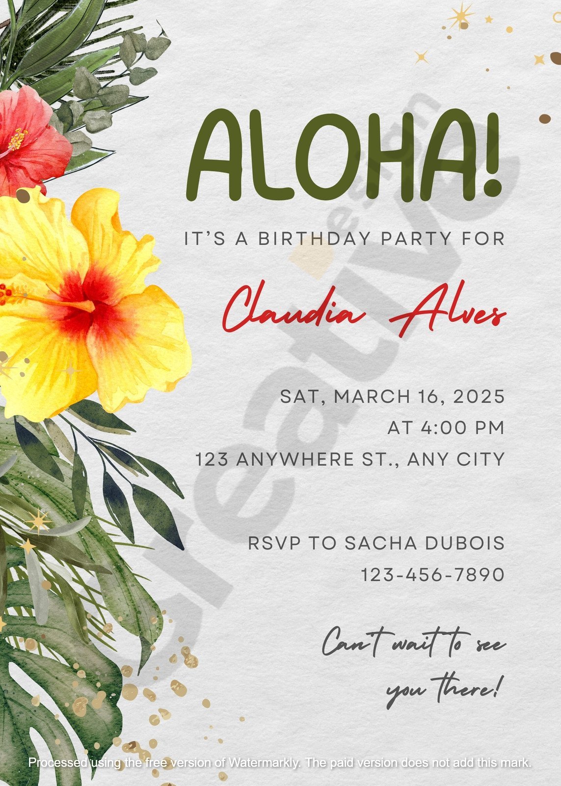 Invitation white tropical floral birthday a guide to creating an elegant celebration