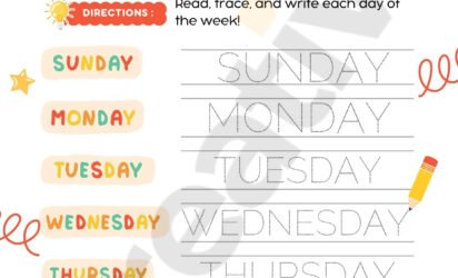 Worksheet handwriting practice