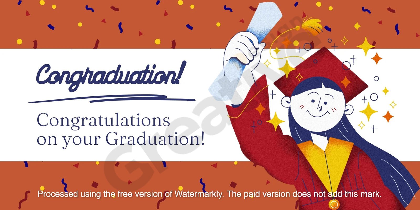 Banners organic illustrative graduation banner a unique and aesthetic approach