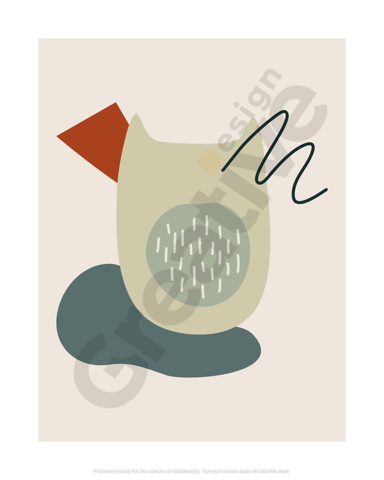 Abstract scandinavian canvas print ideas