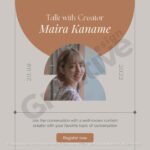 Social media beige minimal content creator talk instagram post