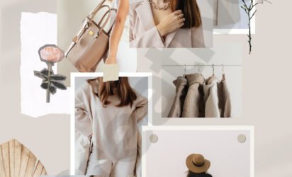 Fashion art moodboard collage poster