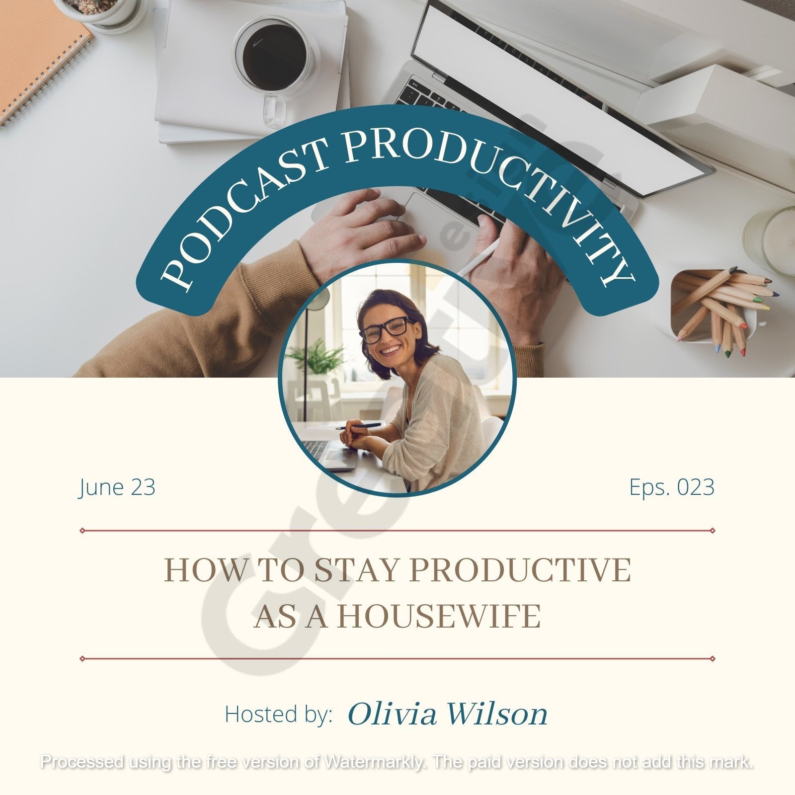 Social media minimalist productivity podcast instagram post