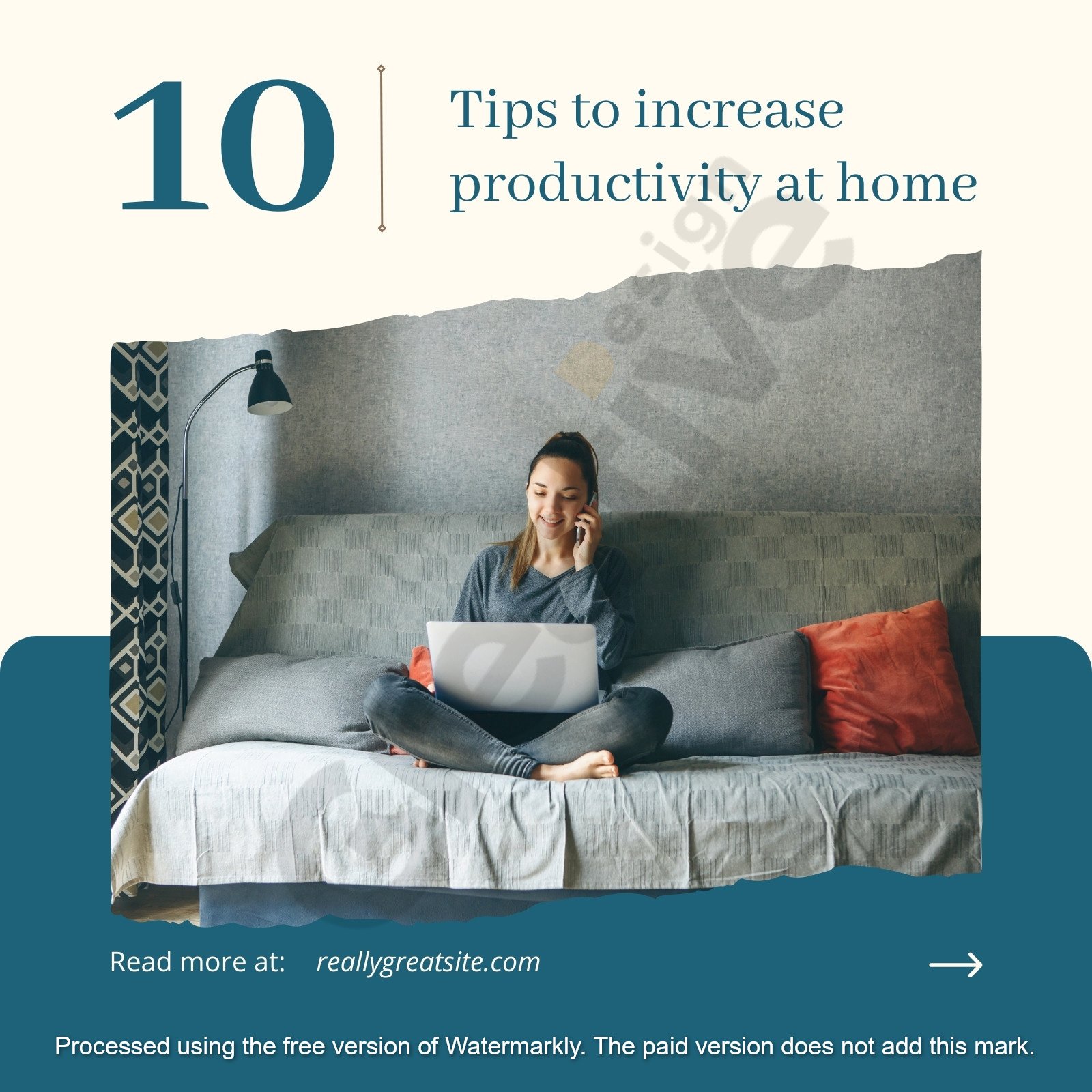 Social media minimalist productivity tips instagram post